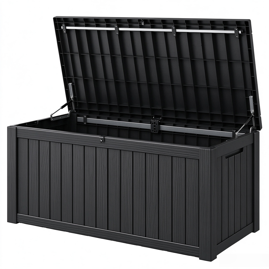 Waterproof Resin Deck Storage Box | Weather & UV Resistant Lockable Ou ...