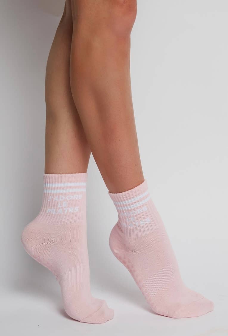 Pilates University 1883 - J'ADORE LE PILATES: Pink / One Size