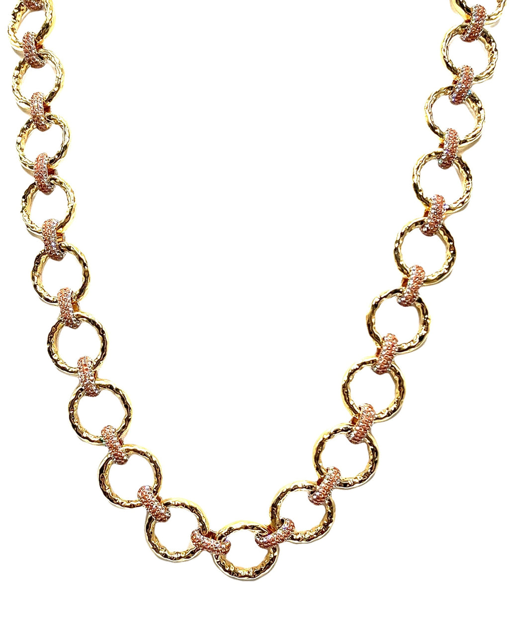 Crystal Chain Link Necklace