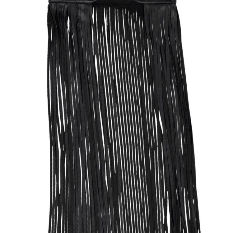Black Studded Fringe Festival Belt