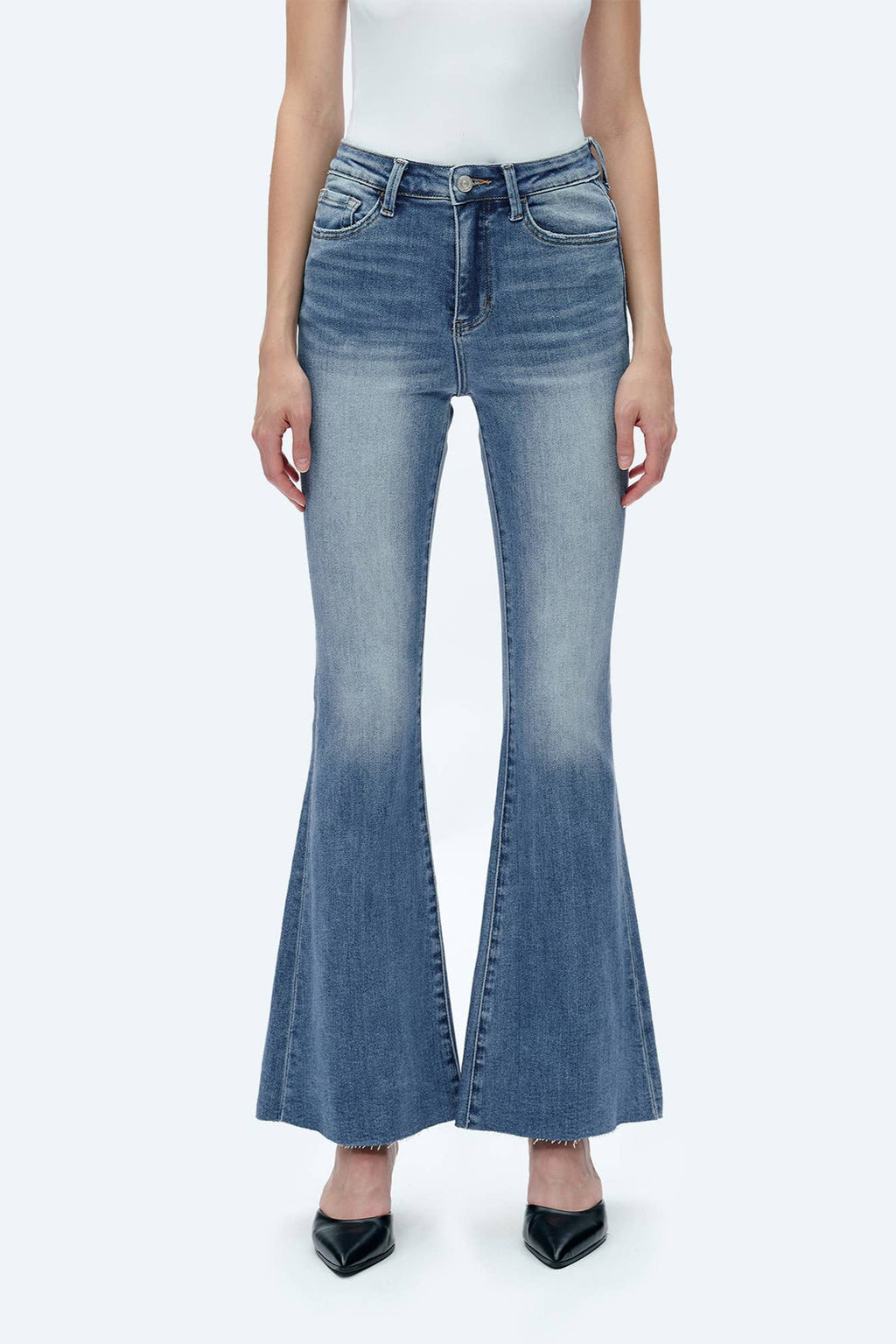 Bayeas High Rise Flare Denim Jeans