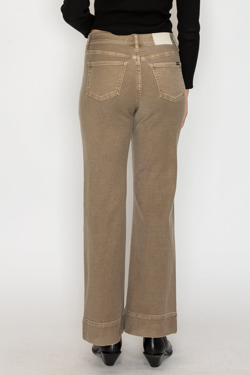 Brown Tummy Control High Rise Holly Flare Jeans