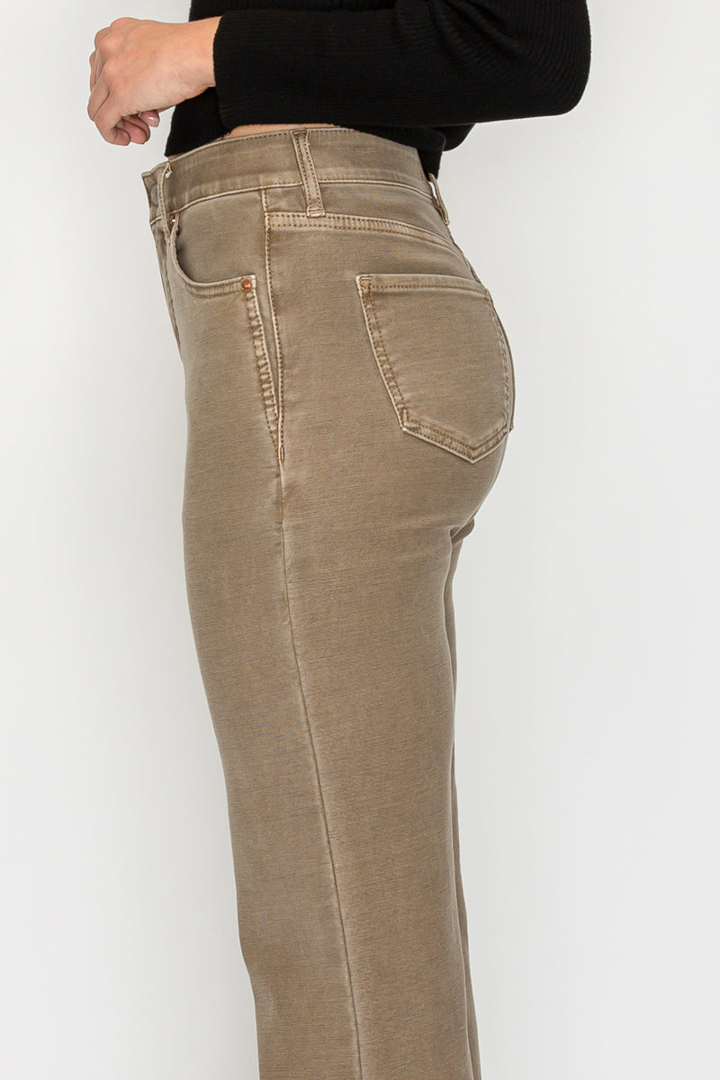 Brown Tummy Control High Rise Holly Flare Jeans