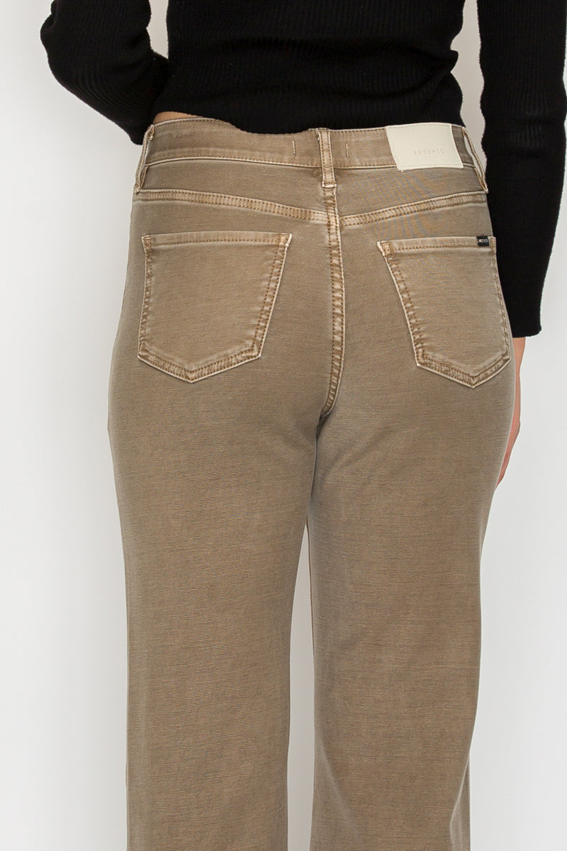 Brown Tummy Control High Rise Holly Flare Jeans