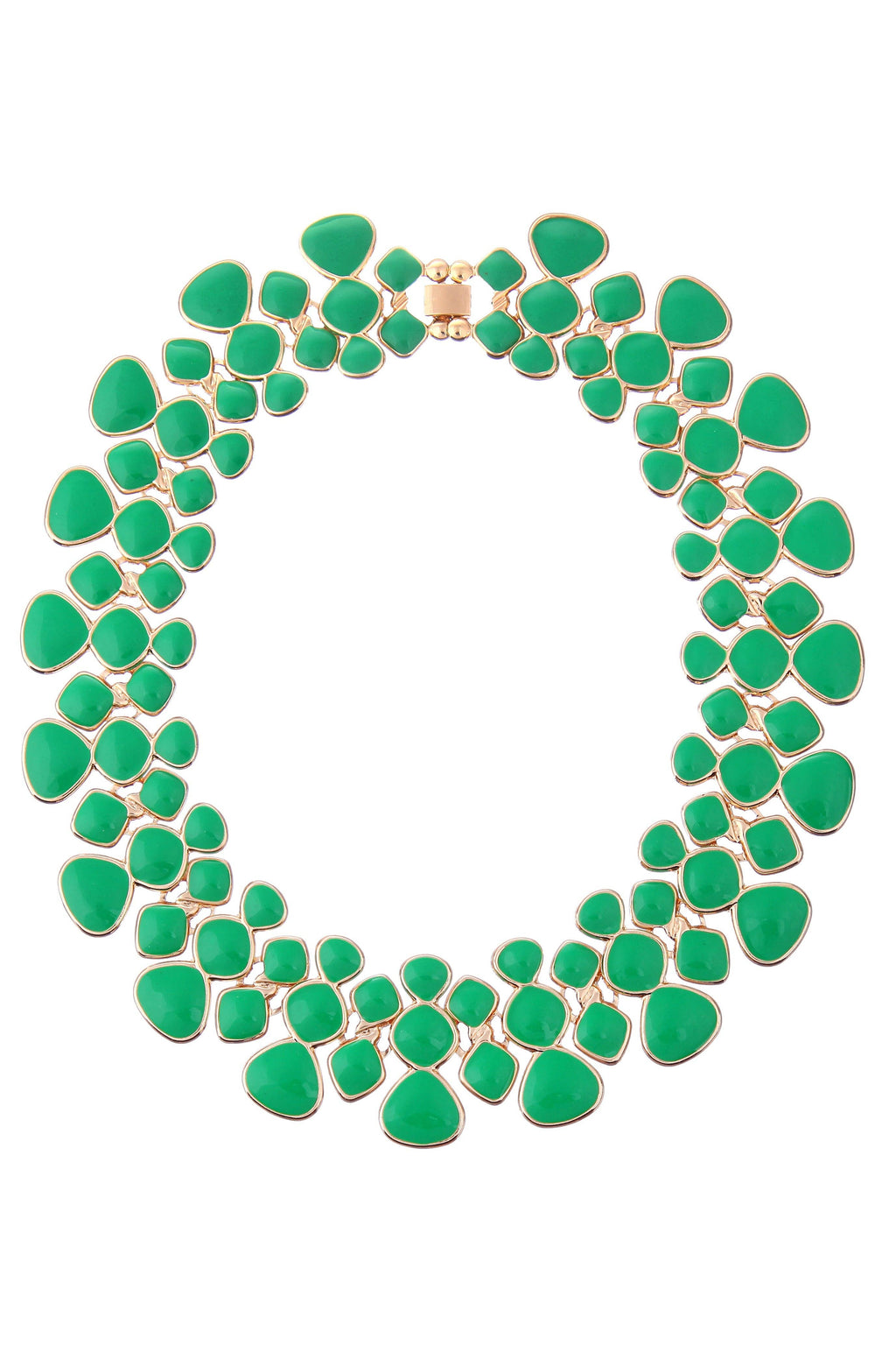 Adel Green Honey Comb Necklace
