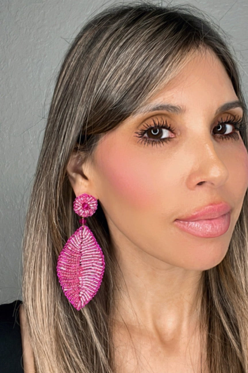 Crystal Leaf Statement Earring