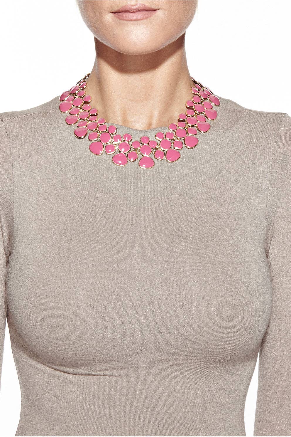 Adel Pink Collar Necklace