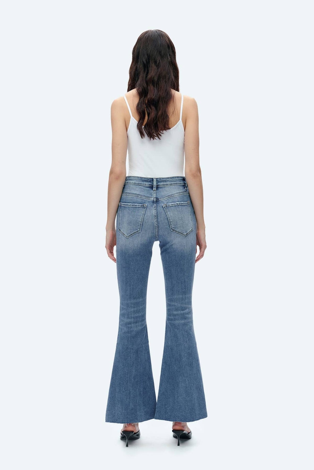 Bayeas High Rise Flare Denim Jeans