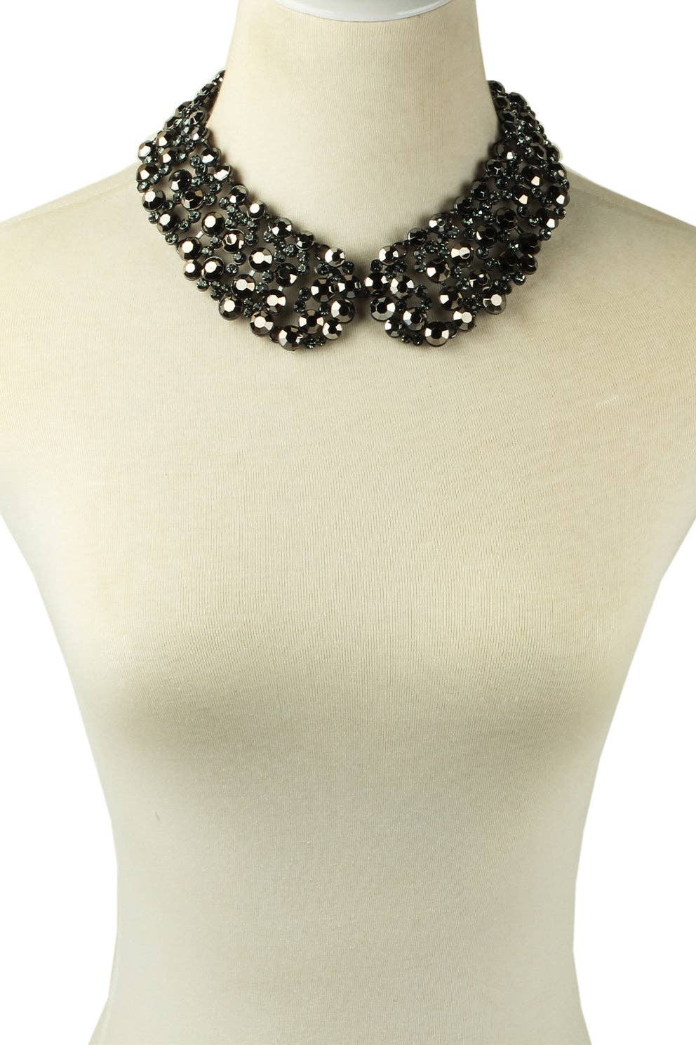 Black Diana Pearl Statement Necklace