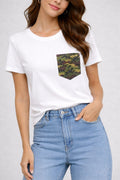 Camo Crystal Pocket Graphic One Size Tee