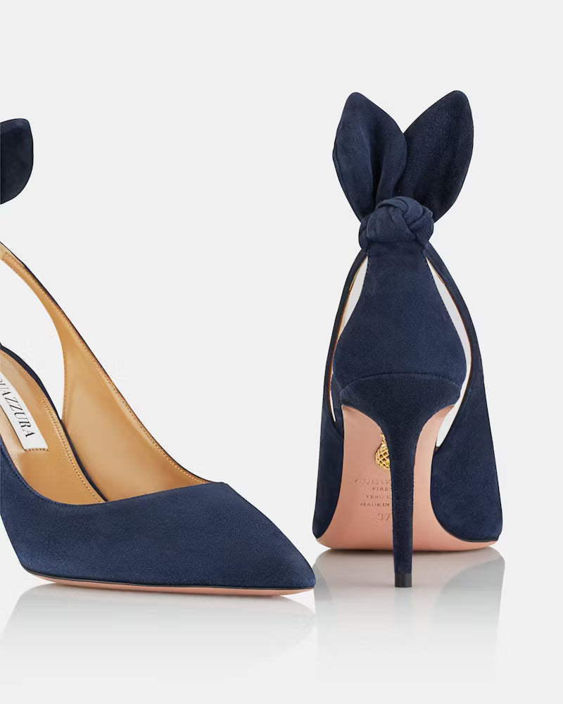 AQUAZZURA Bow Tie Pump 85