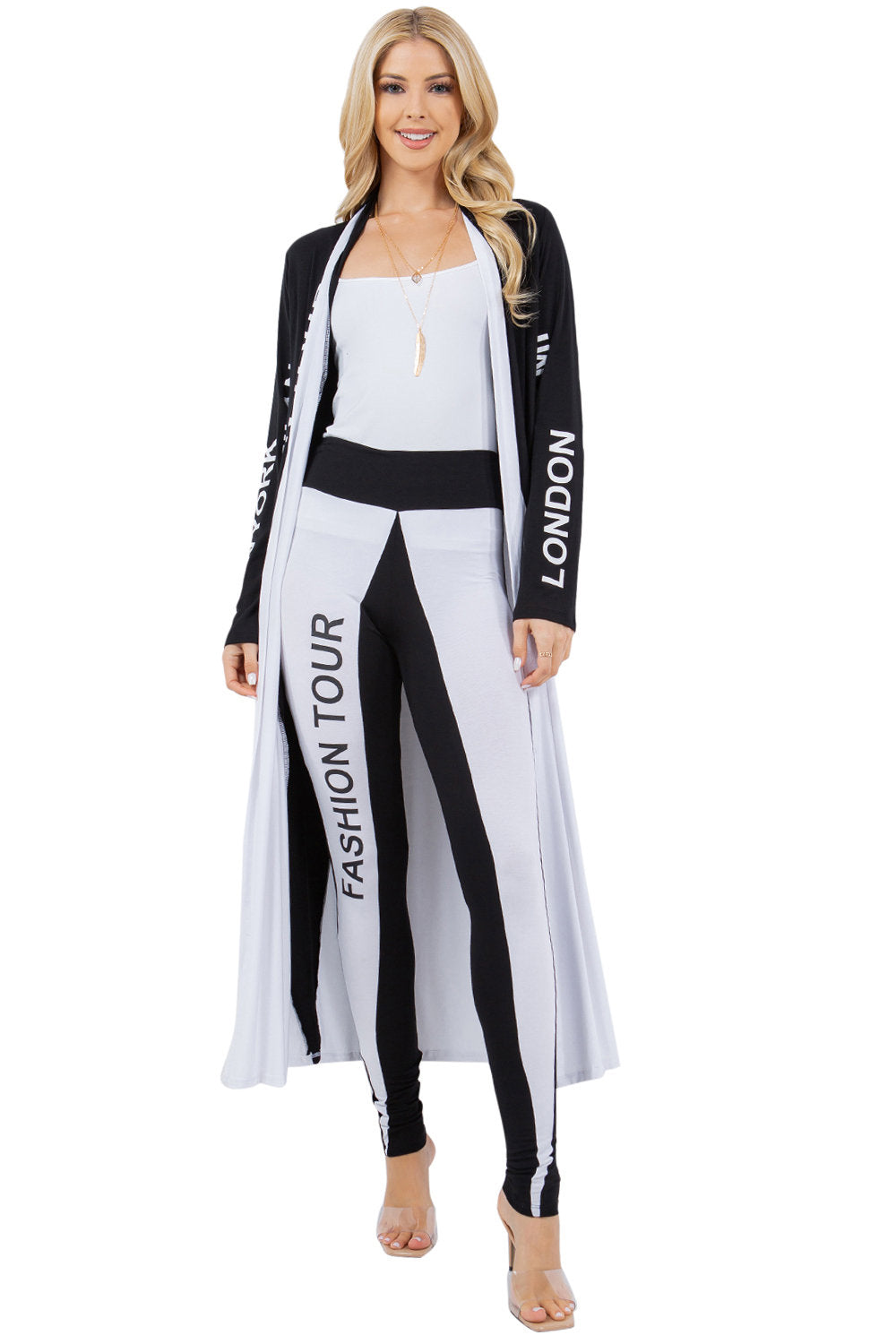 Black/White Fashion Tour Leggings
