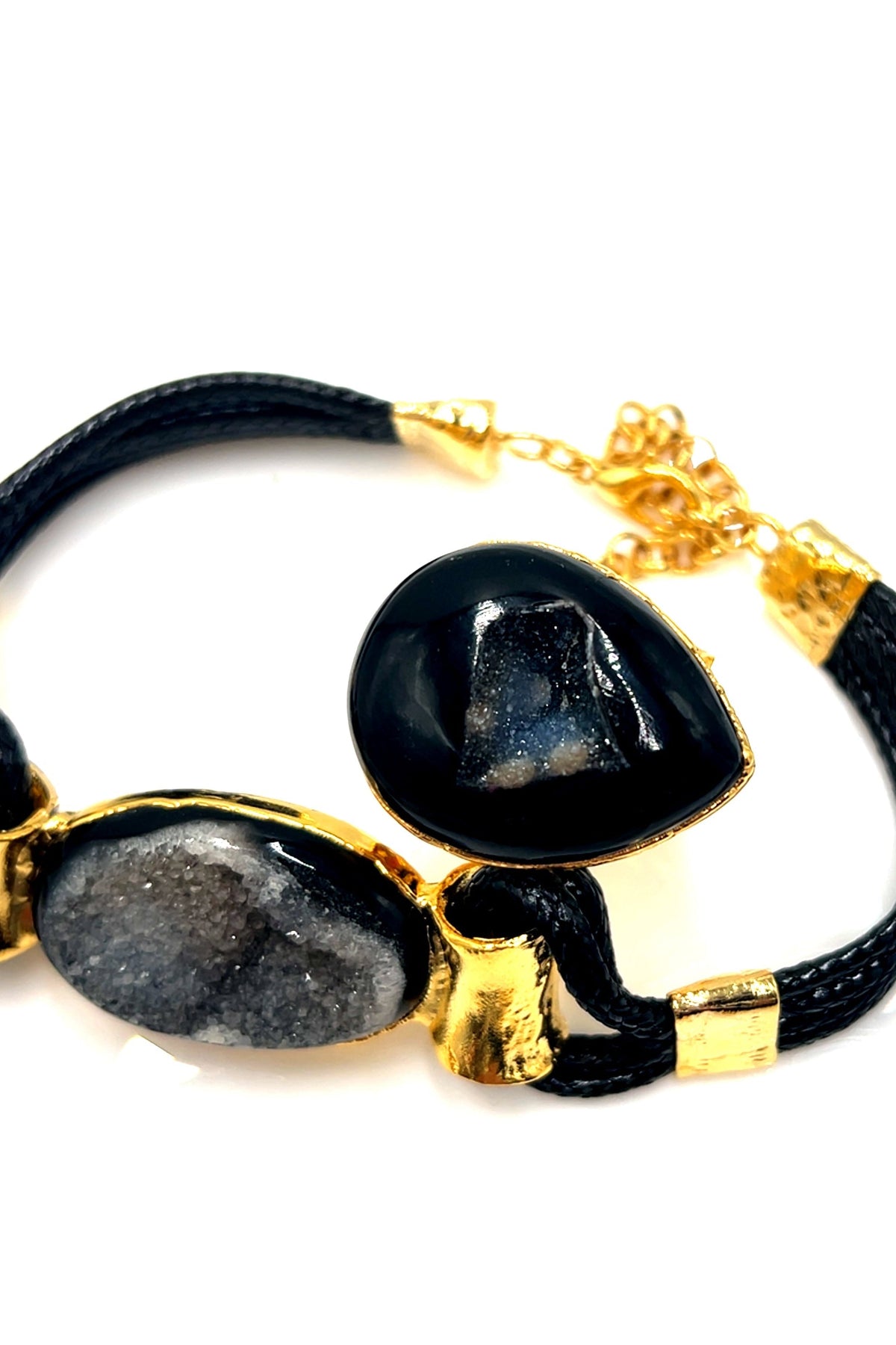 Agate Gemstone Necklace & Bracelet Set