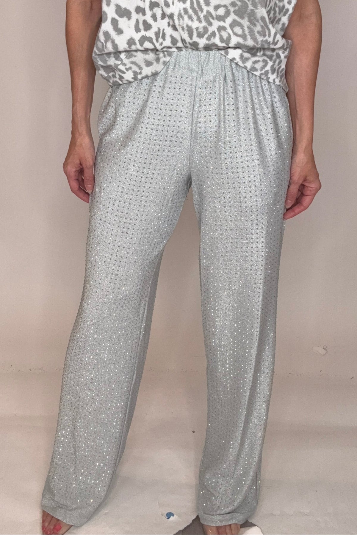 Chic Flicker Rhinestone Pull On Pants