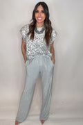 Chic Flicker Rhinestone Pull On Pants