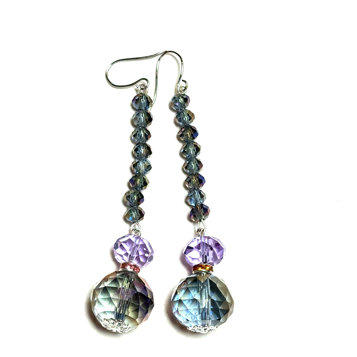 Ball & Chain Multi Color Dangle Earring