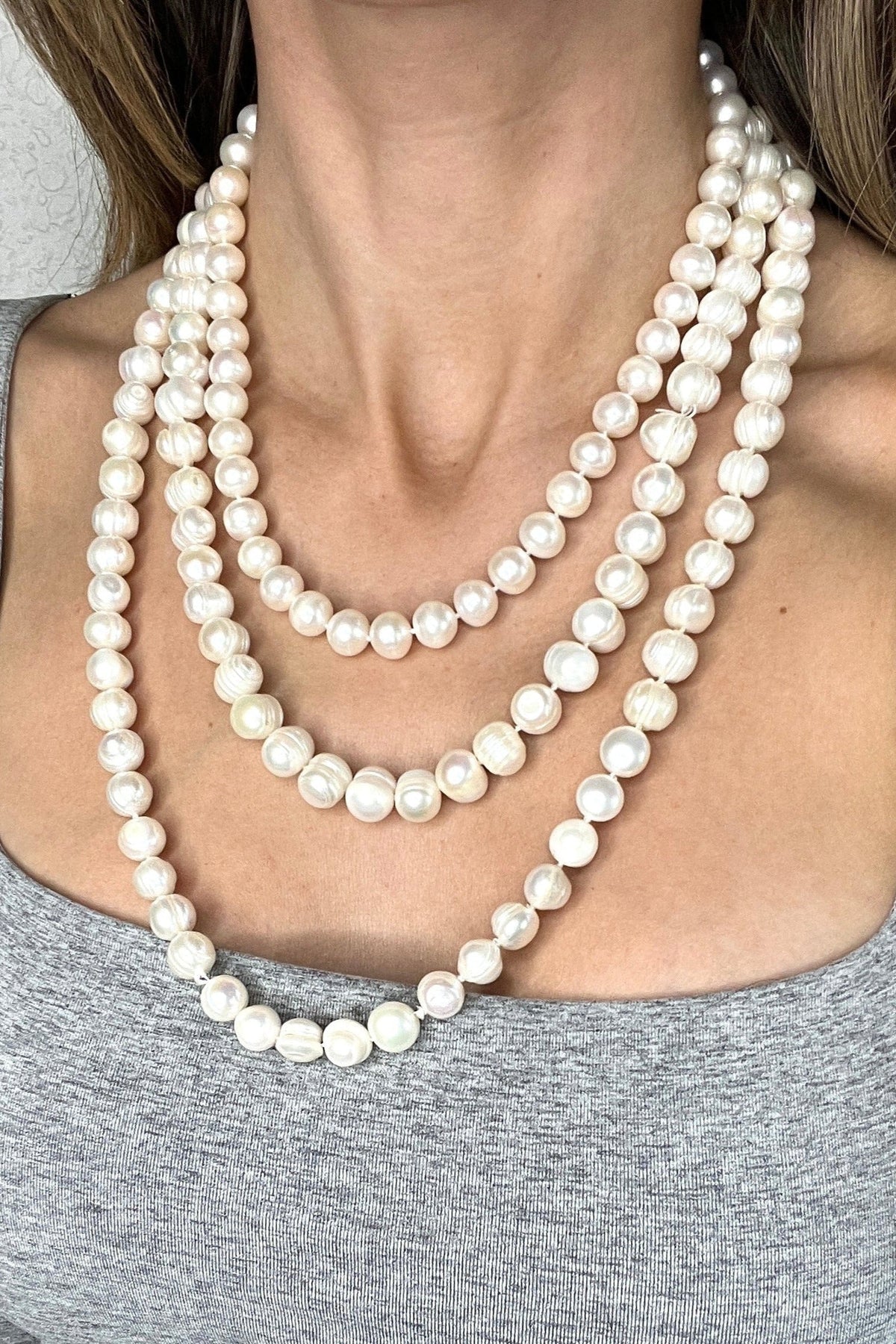Classic Pearl Long Necklace