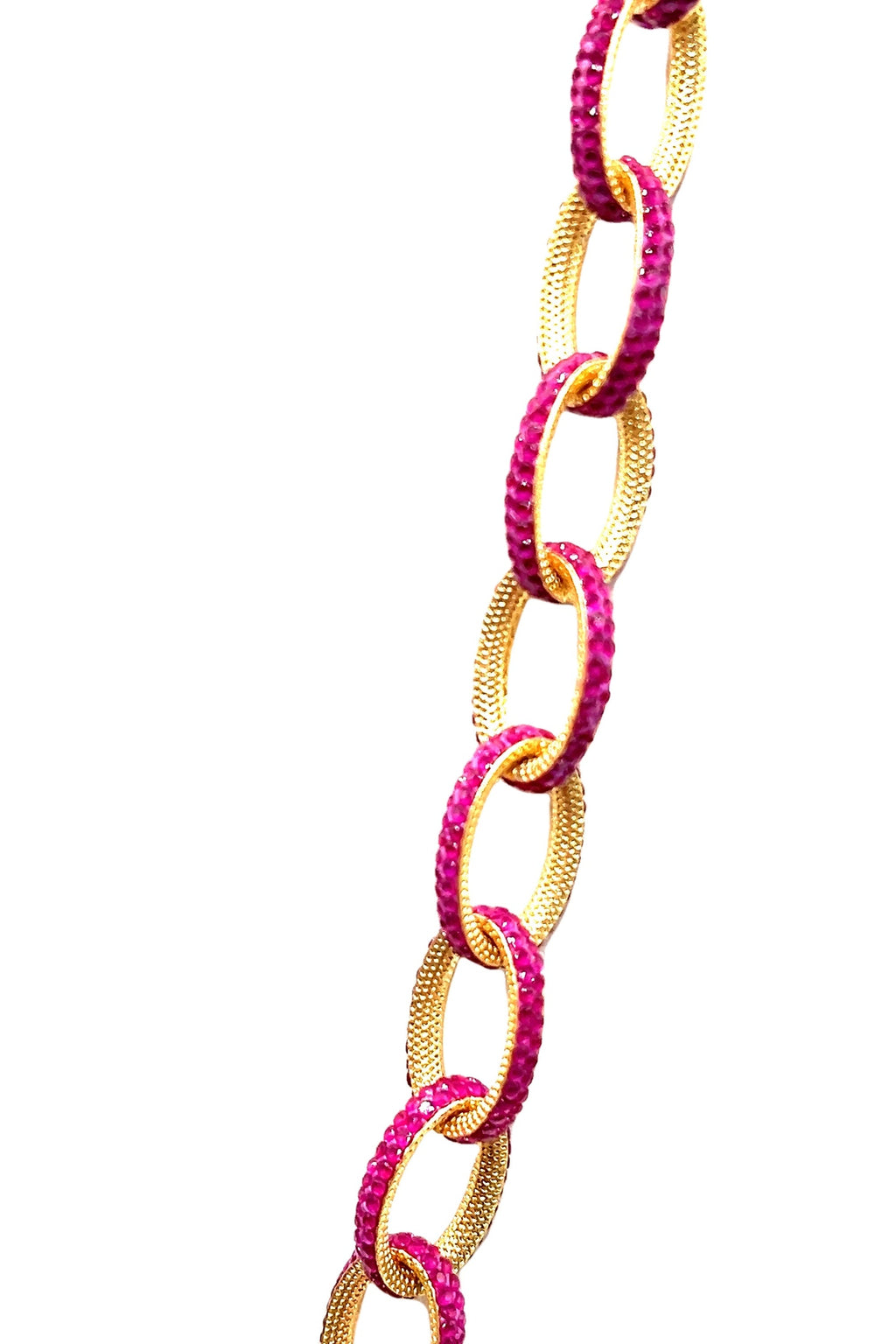 Crystal Chain Link Necklace