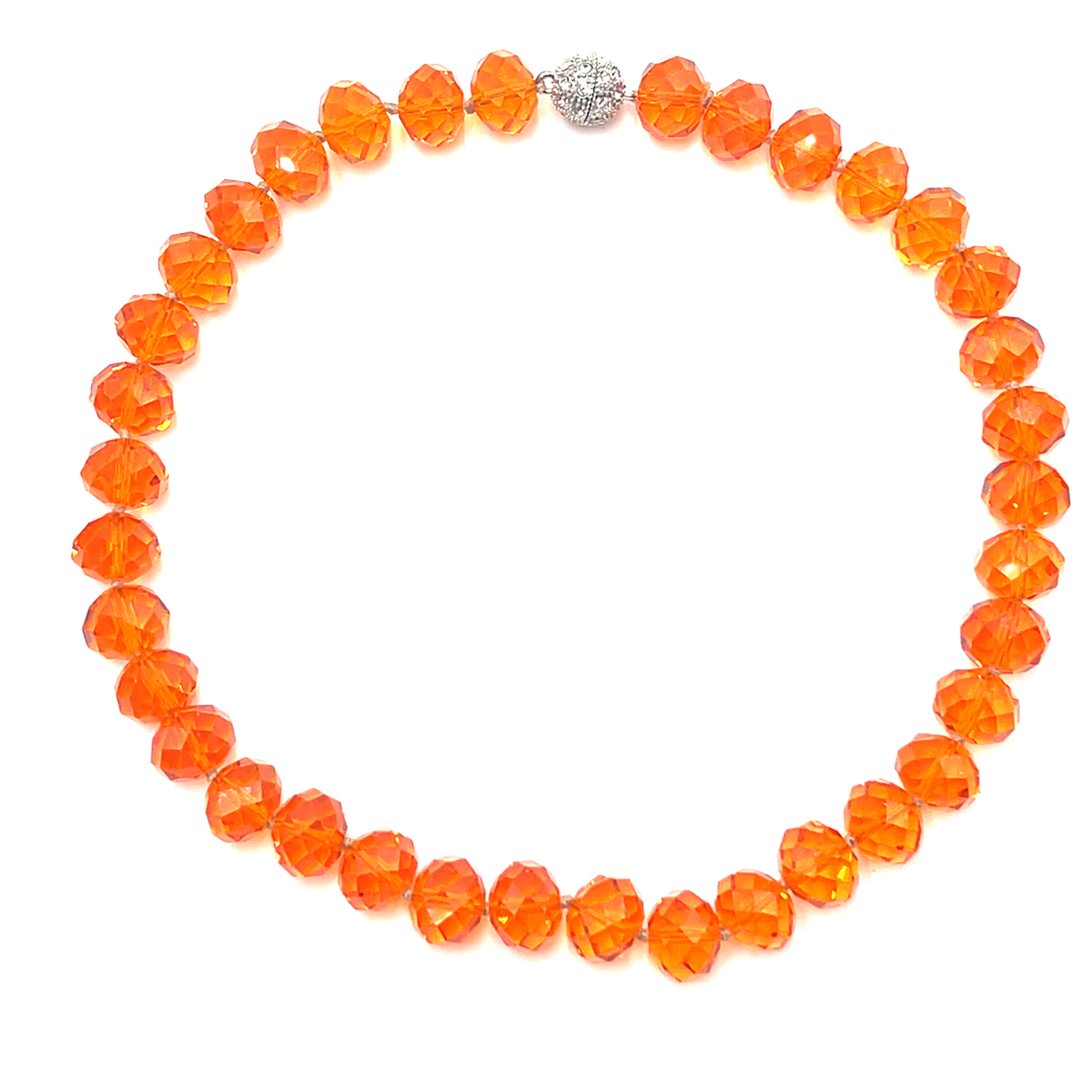 Crystal Rondelle Short Necklace