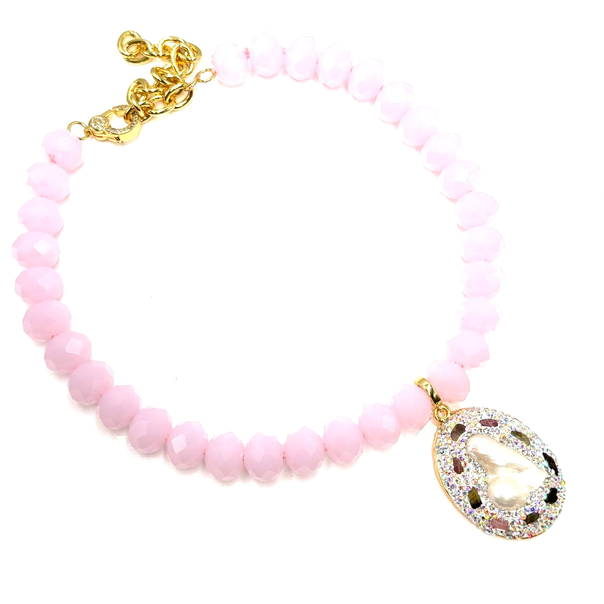 Adjustable Rondelle Short Necklace