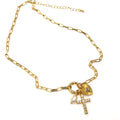 Arya Charm Cluster Necklace