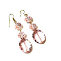 Baby Pink Crystal Oval Earring
