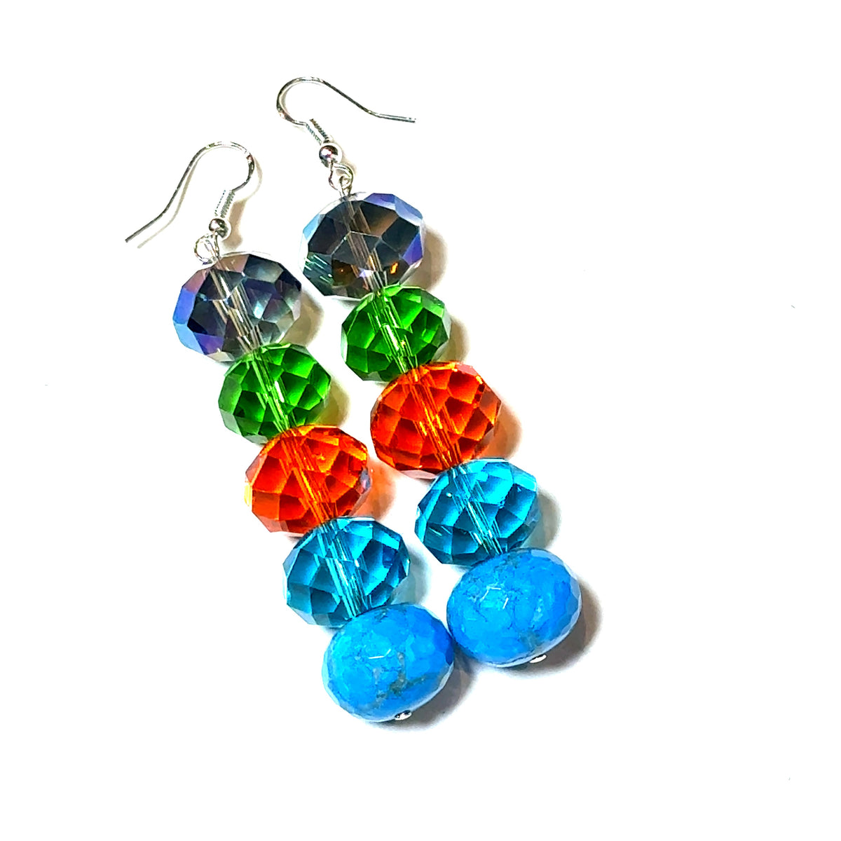 Blue Quartz Multi Drop Earring