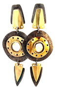 925 Gold and Silver Gemstone Earring