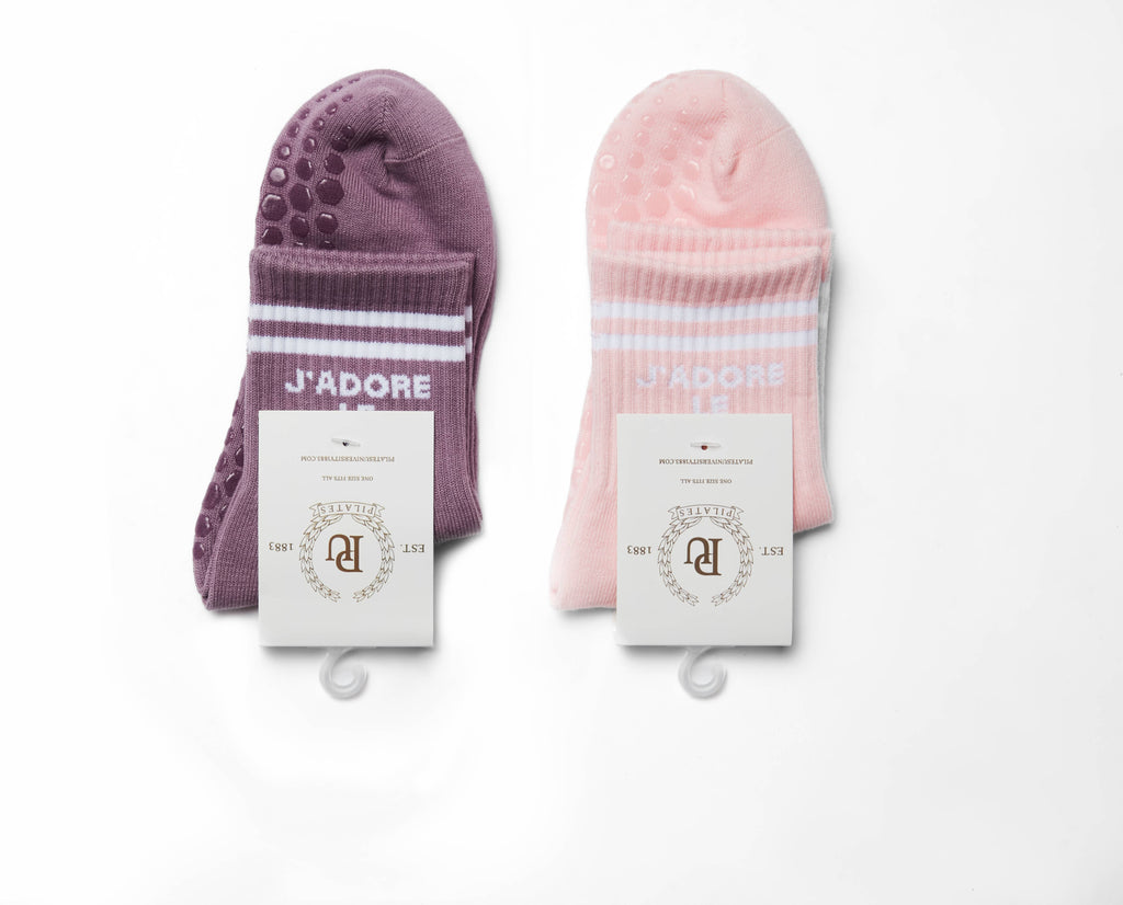 Pilates University 1883 - J'ADORE LE PILATES: Pink / One Size