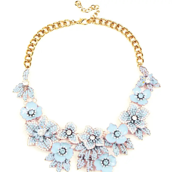 Blue Charlotte Statement Necklace