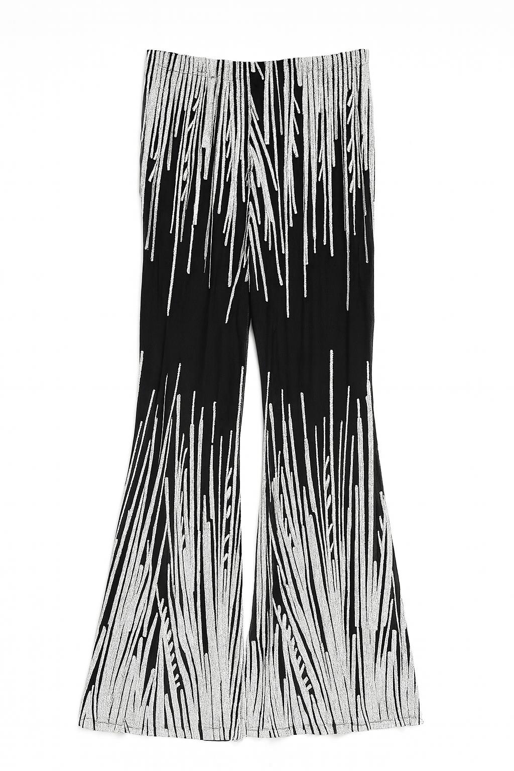 Black/White Sequin Linear Pant