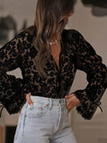 Black Lace Embellished Top