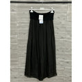 Black Chiffon Wide Leg Pants