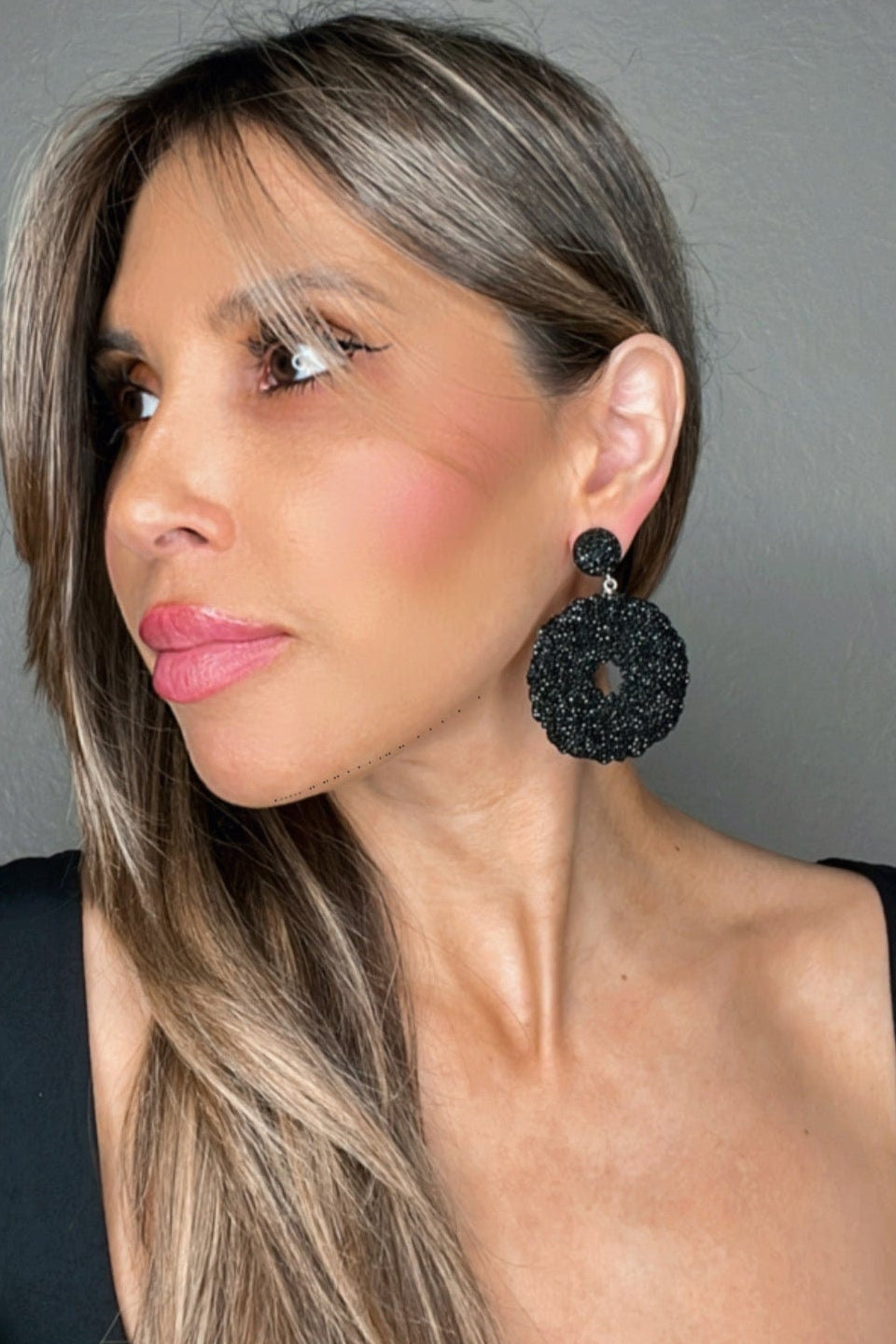 Crystal Start Sterling Silver Statement Earring
