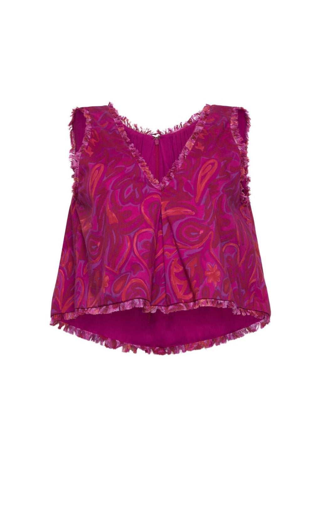 CINQ A SEPT Paisley Bloom Ibbie Top