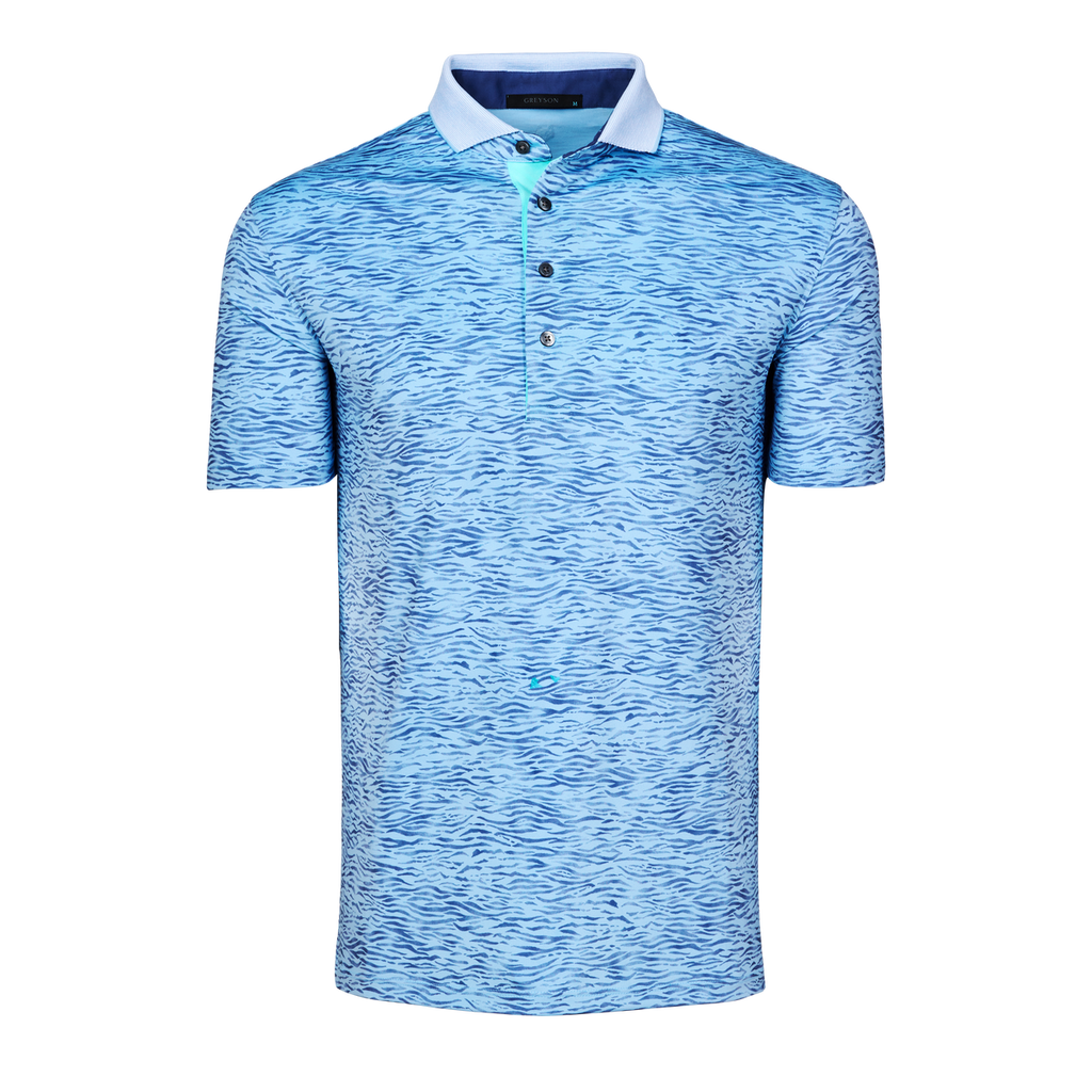 GREYSON Deep Water Short Sleeve Polo