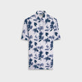 BUGATCHI Vero Leaf Print Short Sleeve Shirt