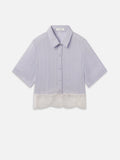FRAME Stripe Lace Shirt