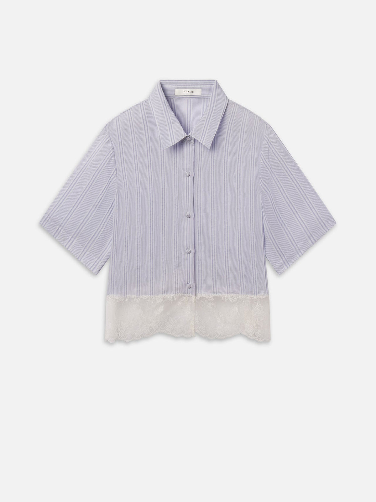 FRAME Stripe Lace Shirt