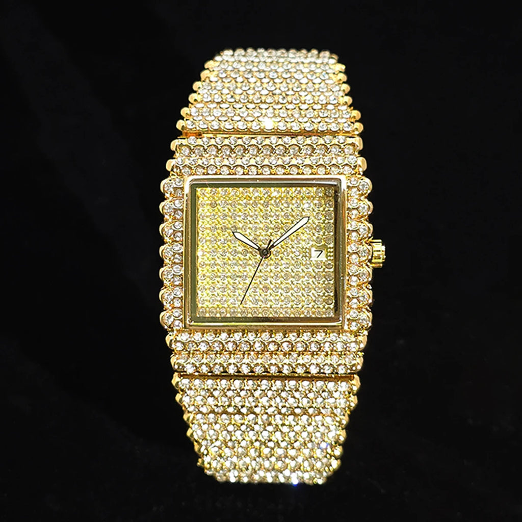 Square Men’s Watch Classic Luxury Design Diamond Watches For Women