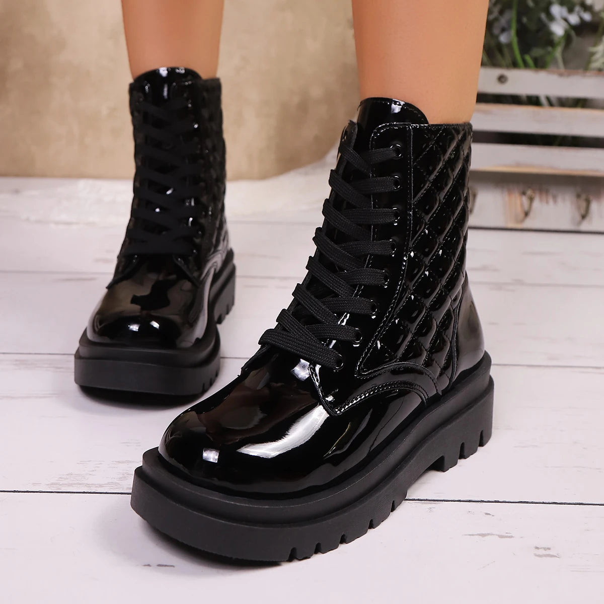 2026 Autumn and Winter Fashion High Quality Lace Up Women’s Boots High Heel Office and Career New Round Toe Short Ankle Boots