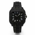 Black Diamond Watch For Men Iced Out Square Men’s Quartz Watches