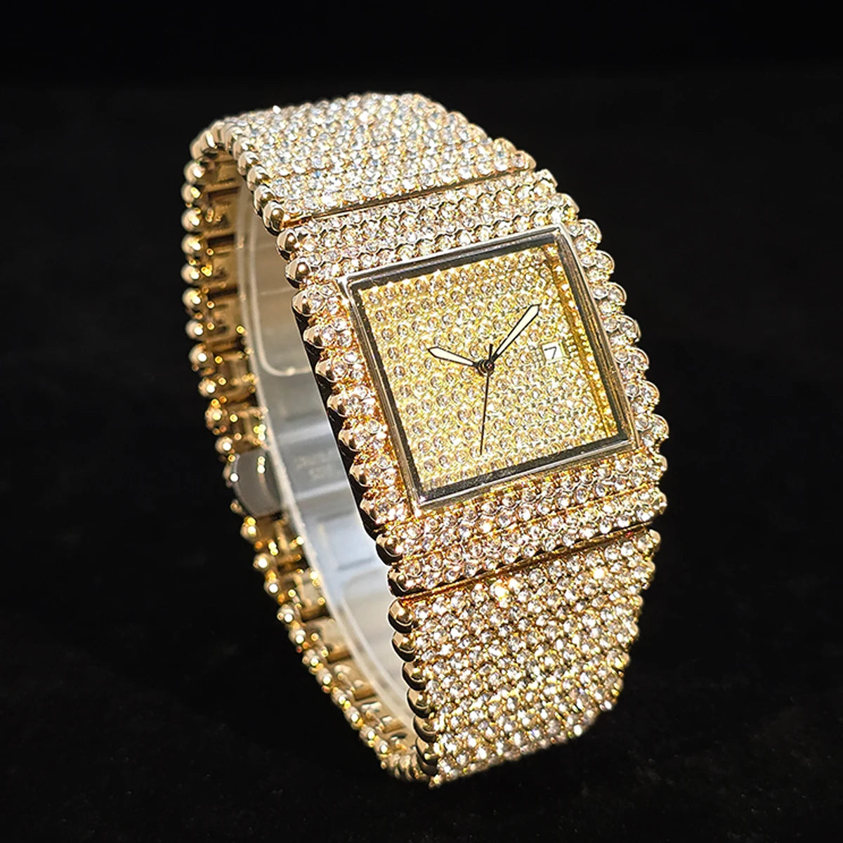 Square Men’s Watch Classic Luxury Design Diamond Watches For Women