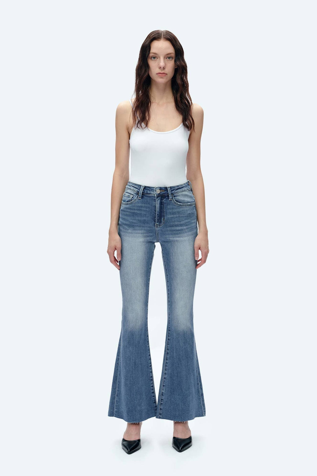 Bayeas High Rise Flare Denim Jeans